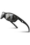 RIVBOS lunettes de soleil homme femme polarisées UV400 Lunettes de cyclisme Lunettes de sport Cyclisme Randonnée Course à pie