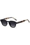 H HELMUT JUST Lunettes de soleil femme homme Depp style polarisées petites rondes larges légères en matériau TR90 et semelle 