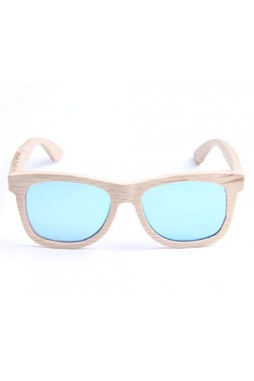LY4U lunettes de soleil en bois pour hommes et femmes lunettes vintage verres polarisés lunettes de soleil unisexes avec boît