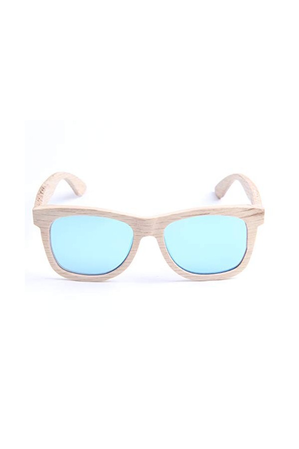 LY4U lunettes de soleil en bois pour hommes et femmes lunettes vintage verres polarisés lunettes de soleil unisexes avec boît
