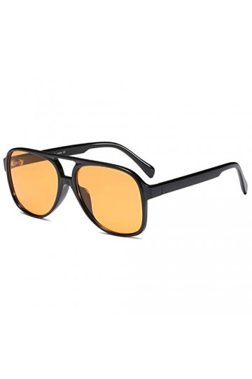 Grainas Lunettes de soleil rétro années 70 - Pour homme et femme - Protection UV 400 - Classique - Grand cadre, Léopard pourp