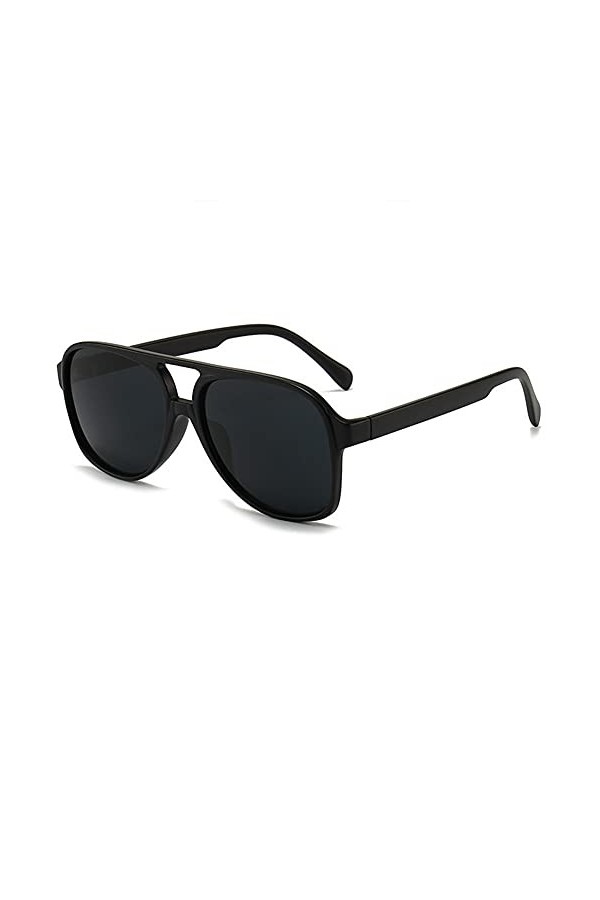 Grainas Lunettes de soleil rétro années 70 - Pour homme et femme - Protection UV 400 - Classique - Grand cadre, Léopard pourp