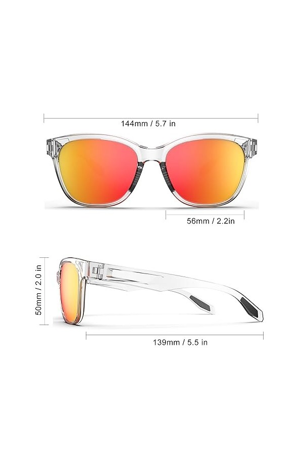Lunettes de soleil polarisées pour homme et femme, ultra légères et incassables, monture TR90, protection UV, pour conduite, 