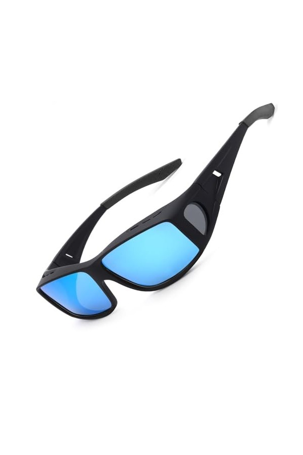 LVIOE Surlunettes Polarisées Hommes Femmes, Lunettes de Conduite Clip Lunettes de Soleil Anti-UVA UVB