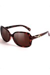 SIPHEW Lunettes de soleil polarisées vintage pour femme, C2 Tortoiseshell - Marron