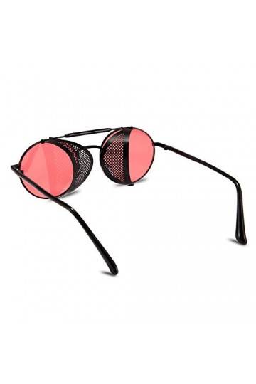 FEISEDY Classique Vintage Lunettes de Soleil Steampunk Homme Protection UV400 Rond Cadre En Métal Lunettes de Soleil Femme B2