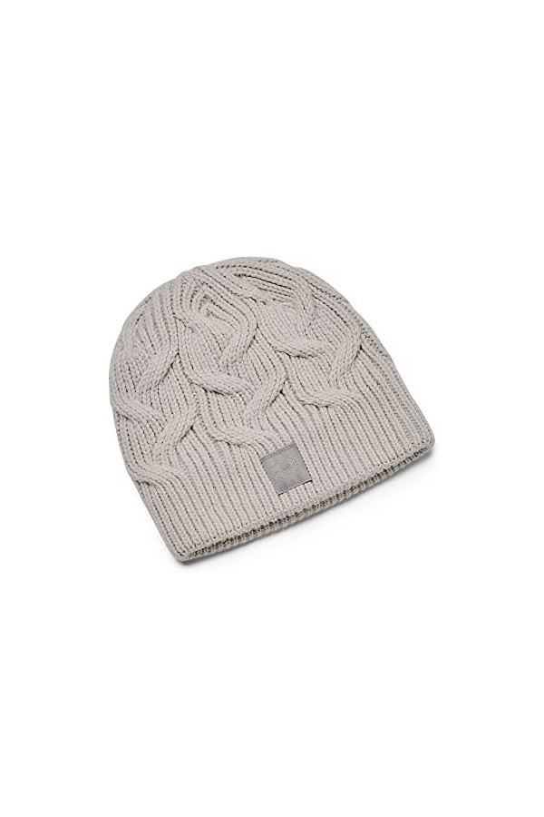 Under Armour Womens Standard Halftime Cable Knit Beanie, 469 Fuse Teal/Chicago Blue/Fuse Teal, One Size Fits Most