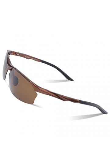 Duco Lunettes de soleil polarisées couleurs dégradés Lunettes incassables pour hommes Vélo Pêche Golf incassables 8513S Marr