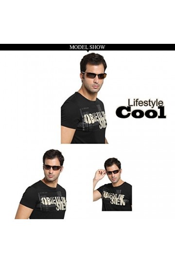 Duco Lunettes de soleil polarisées couleurs dégradés Lunettes incassables pour hommes Vélo Pêche Golf incassables 8513S Marr