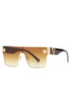 RUDELL Femme Soleil Lunettes Sunglasses Verres Polarisées Lunettes De Soleil Une Pièce Personality Lunettes De Soleil Homme E