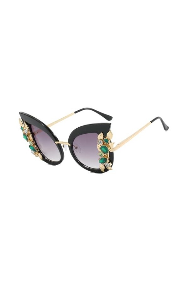 RUDELL Femme Soleil Lunettes Sunglasses Verres Polarisées Lunettes De Soleil, Lunettes De Soleil Vintage Oeil De Chat Incrust