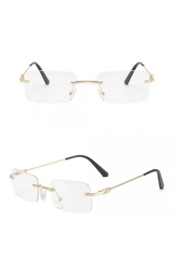 MUTYNE Lunettes de Soleil Rétro Femmes Mode Lunettes de Soleil Dégradées sans Monture Nuances Verres de Coupe Dames Lunettes 