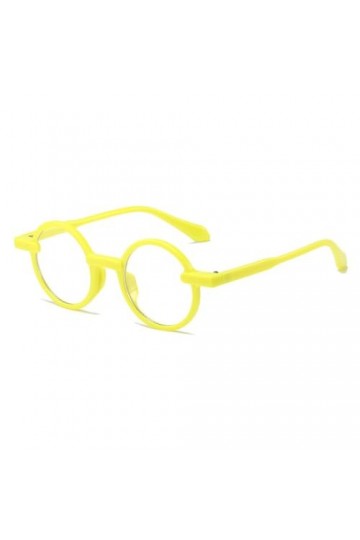 HPIRME Lunettes de Soleil Rondes Femmes Lunettes de Soleil Multicolores Punk UV400 Nuances Lunettes Femme Lunettes, C9Jaune, 