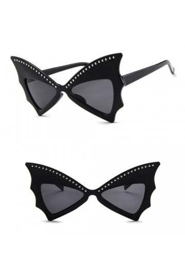 HCHES Lunettes de Soleil Oversize Femmes Sharp Shades Lunettes de Soleil Rivet Big Frame Lunettes de Soleil Dance Party Lunet