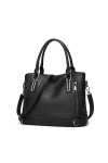 FANDARE Rétro Sac a Main Sacoche Femme Sacs Portés Epaule Cuir PU Étanche pour Achats Fête École Voyage Messenger Bags Brun