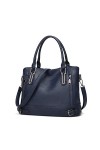 FANDARE Rétro Sac a Main Sacoche Femme Sacs Portés Epaule Cuir PU Étanche pour Achats Fête École Voyage Messenger Bags Brun