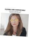 USHOBE 4 Pièces Lunettes De Soleil Lunettes Disco Verre Nuage Lunettes Sans Monture Nuage Lunettes Funky Mode Lunettes Pour F