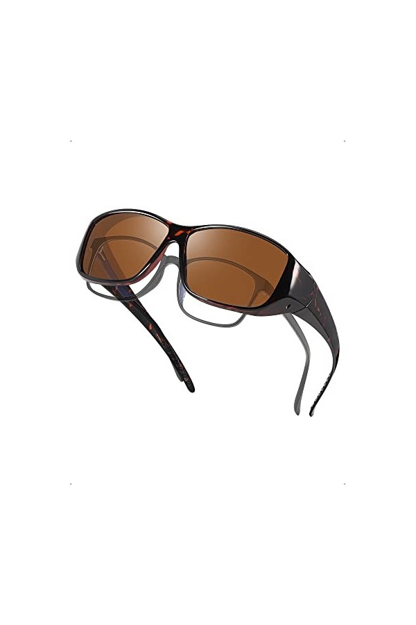LVIOE Surlunettes de Soleil Polarisées Femmes Clip Lunettes de Soleil Protection 100% UVA UVB