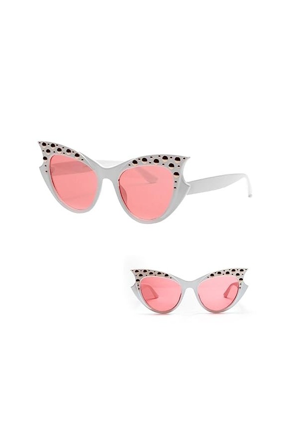 ABOOFAN 2Pcs Rivet Femmes Lunettes De Soleil À La Mode De Luxe Mode Lunettes De Soleil Mode Ronde Lunettes De Soleil Femmes P
