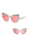 ABOOFAN 2Pcs Rivet Femmes Lunettes De Soleil À La Mode De Luxe Mode Lunettes De Soleil Mode Ronde Lunettes De Soleil Femmes P