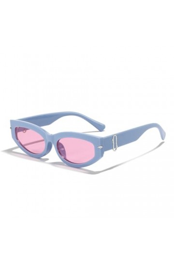 HPIRME Lunettes de soleil femme style punk homme lunettes de soleil œil de chat, rose, taille unique