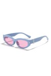HPIRME Lunettes de soleil femme style punk homme lunettes de soleil œil de chat, rose, taille unique