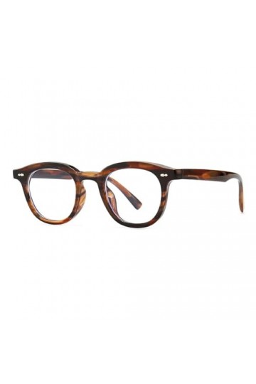 HCHES Lunettes de Soleil Femmes rétro léopard mâle Lunettes de Soleil Uv400 Accessoires Femme, Marron avec Clair, Taille Uniq