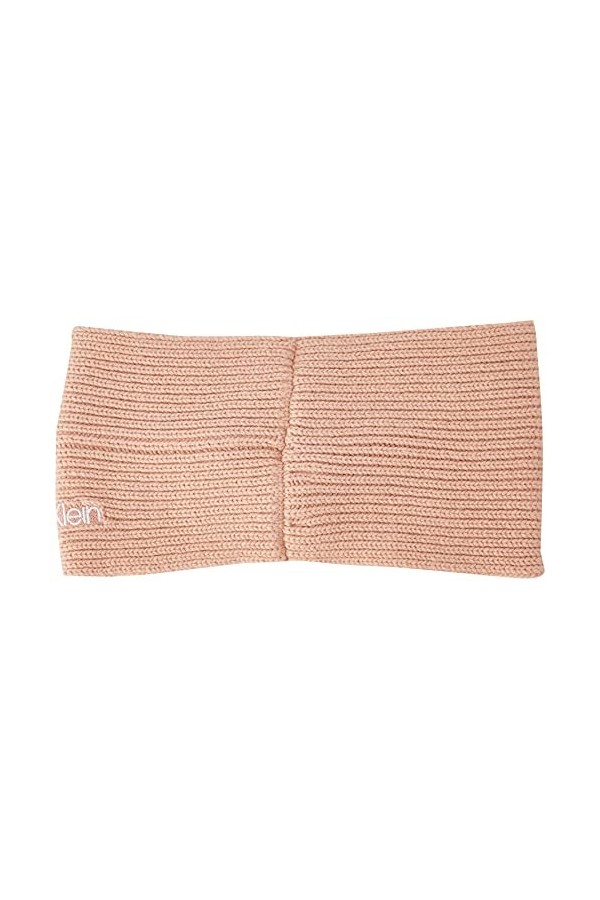 Calvin Klein Bandeau en Tricot Essentiel Chapeau, Desert Rose, Taille Unique Femme