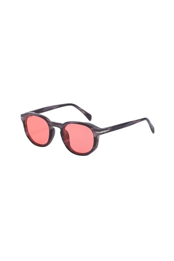 HCHES Lunettes de Soleil pour Hommes Style Uv400 Lunettes de Soleil rétro à Petite Monture pour Femmes dété Femme, modèle av