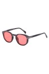 HCHES Lunettes de Soleil pour Hommes Style Uv400 Lunettes de Soleil rétro à Petite Monture pour Femmes dété Femme, modèle av