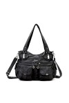 FANDARE Grand Sacs Portés Epaule Femme Sac Bandoulieres Sacoche Étanche Cuir PU pour Achats Fête École Voyage Crossbody Hobo 