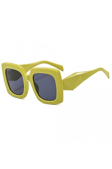 Lunettes de soleil carrées à grand cadre for hommes et femmes, for vacances en plein air, conduite, tendance, Shopping, cadea