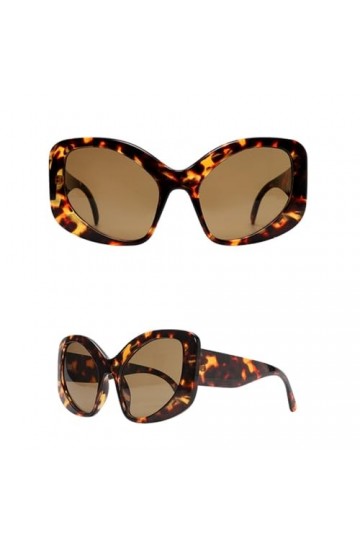 HPIRME Lunettes de soleil œil de chat vintage femme rétro masque irrégulier lunettes de soleil surdimensionnées lunettes de s