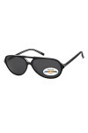 sport2people Lunettes de soleil polarisées pour homme et femme Protection UV 400, Noir , taille unique