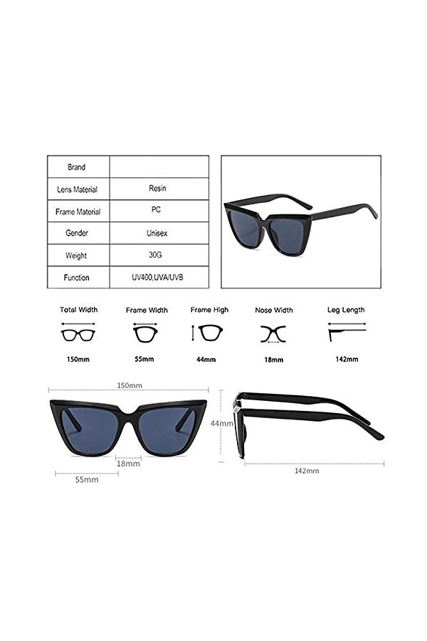 Mode Cat Eye Eye Glity Lunettes de soleil Femme Lunettes De Lèze Lunettes Lunettes Lunettes Lunettes Lunettes Lunettes de sol