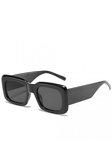 DLSM Lunettes de soleil Square Mode Jambes Femmes Lunettes de soleil Vintage Black Rouge UV400 Pêche Golf Golf Conduite Lunet