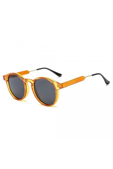 HCHES Lunettes de Soleil Rondes Rétro Hommes Femmes Vintage Petites Lunettes de Soleil pour Hommes Lunettes de Conduite Nuanc