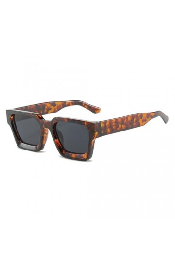 MUTYNE Lunettes de Soleil Carrées Classiques Femmes Hommes Punk Multicolores Tendances Lunettes UV400 Dégradé Nuances Femme L