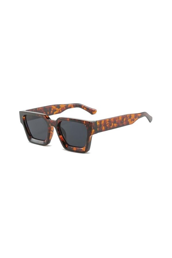 MUTYNE Lunettes de Soleil Carrées Classiques Femmes Hommes Punk Multicolores Tendances Lunettes UV400 Dégradé Nuances Femme L