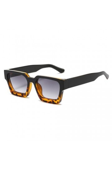 MUTYNE Lunettes de Soleil Carrées Classiques Femmes Hommes Punk Multicolores Tendances Lunettes UV400 Dégradé Nuances Femme L