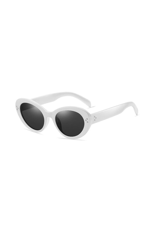 MUTYNE Lunettes de soleil œil de chat vintage pour femme - Lunettes de soleil tendance - Nuances féminines à rivets - Lunette