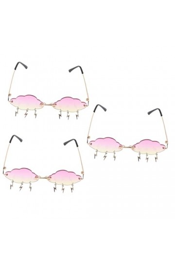 GALPADA 3 Pièces Lunettes De Soleil Nuage Des Lunettes De Soleil Lunettes De Soleil Disco Lunettes De Soleil Tendance Pour Fe