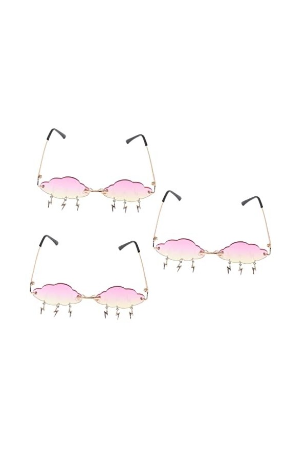 GALPADA 3 Pièces Lunettes De Soleil Nuage Des Lunettes De Soleil Lunettes De Soleil Disco Lunettes De Soleil Tendance Pour Fe