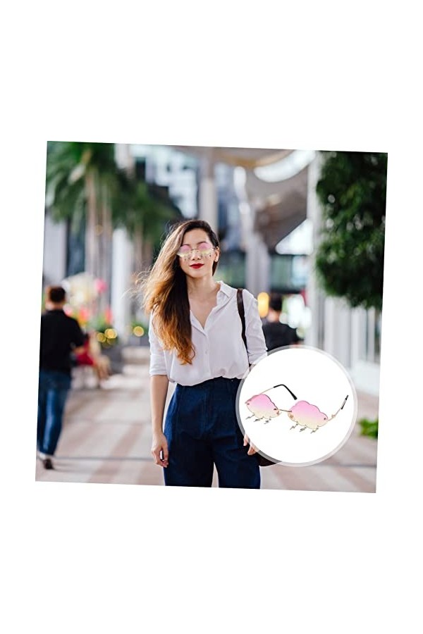 GALPADA 3 Pièces Lunettes De Soleil Nuage Des Lunettes De Soleil Lunettes De Soleil Disco Lunettes De Soleil Tendance Pour Fe