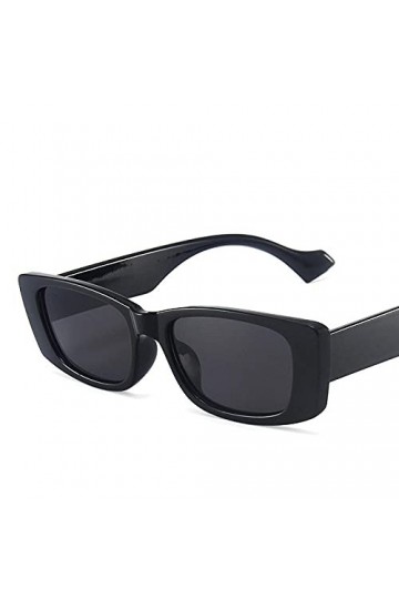 DLSM Lunettes de soleil carrées Hommes Femmes Gradient Rectangle Lunettes de soleil Mâle Femme Vintage Black Voyage Voyages V