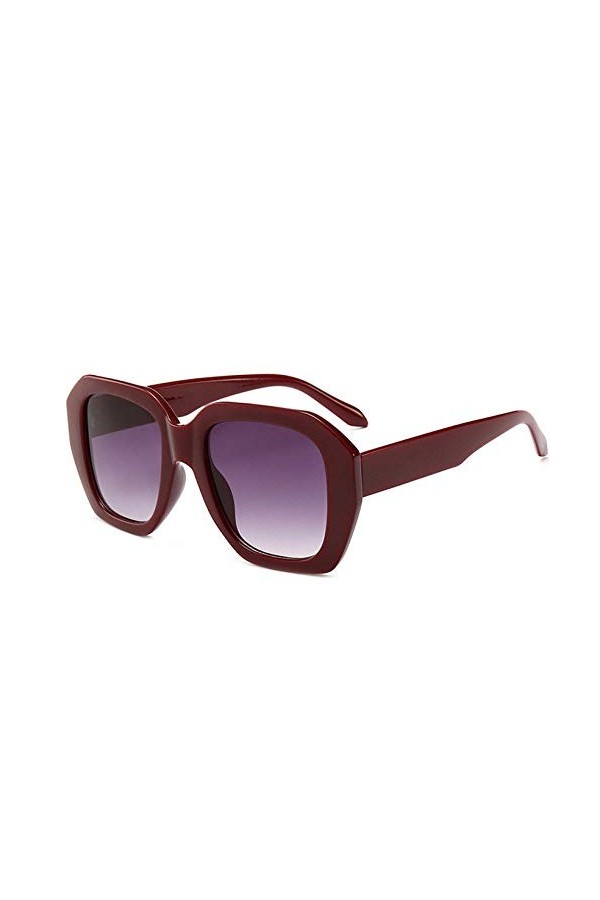 DLSM Lunettes de soleil Femme Sunglasses surdimensionnées Femme Retro Lady Irregular Uv400 Pêche Golf Conduite Lunettes de so