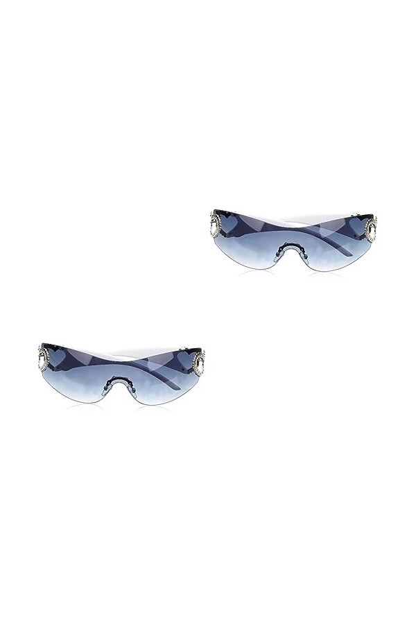 GALPADA 2 Pièces Été Lunettes De Soleil De Quai Pour Femmes Lunettes De Soleil Unisexes Lunettes De Soleil De Mode Pour Femme