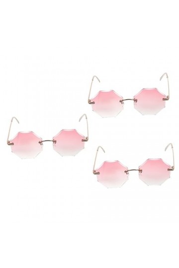 GALPADA 3 Pièces Lunettes De Soleil Sans Monture Lunettes De Soleil Tendance Pour Femmes Lunettes De Soleil De Quai Pour Femm