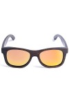 LUI SUI Bois de bambou naturel rétro fait à la main Lunettes de soleil polarisées Lunettes en bois miroir pour hommes Femmes 