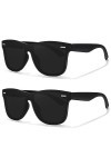 LINVO Lunettes de Soleil Homme Femme Polarisées Mode,Abat-jour Plats Seule Pièce Conduite Pêche Protection UV